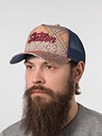 Бейсболка STETSON арт. 7741125 TRUCKER CAP VINTAGE PRINT (светло-коричневый)